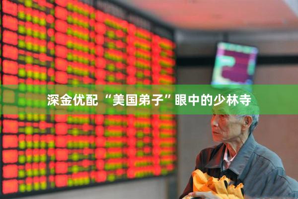深金优配 “美国弟子”眼中的少林寺