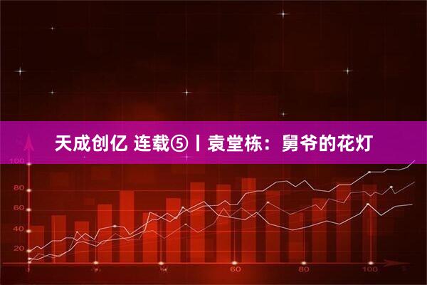 天成创亿 连载⑤丨袁堂栋：舅爷的花灯