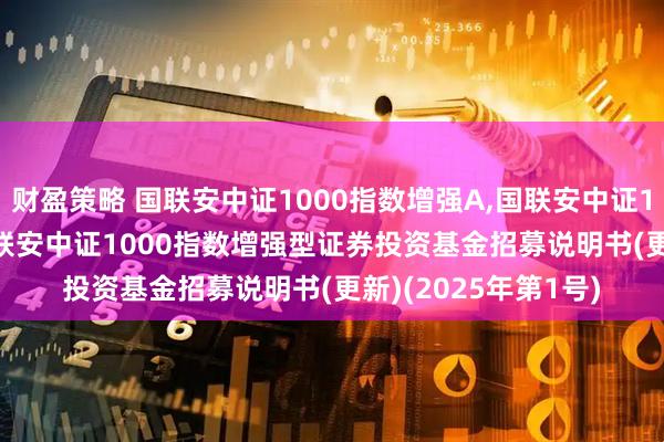 财盈策略 国联安中证1000指数增强A,国联安中证1000指数增强C: 国联安中证1000指数增强型证券投资基金招募说明书(更新)(2025年第1号)